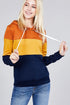 Color Block French Terry Hoodie - menochic